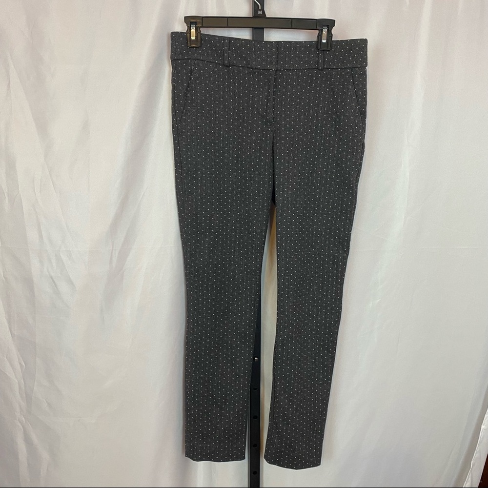 Loft Marisa Skinny Fit Skinny Pindot Print Pants, size 4